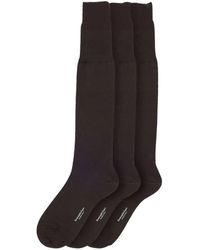 ZEGNA - Logo-Print Wool-Blend Socks - Lyst