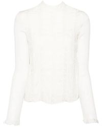 Bally - Blouse Met Ruches En Knopen - Lyst