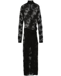 ANDAMANE - Lace Long-Sleeve Dress - Lyst