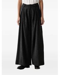 ELEH - Pleated High-Waist Palazzo Pants - Lyst
