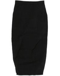 Rundholz - Textured Panelled Midi Skirt - Lyst