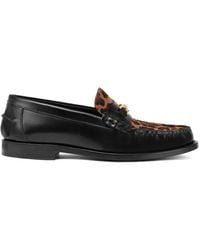 Versace - Medusa '95 Loafers Met Luipaardprint - Lyst