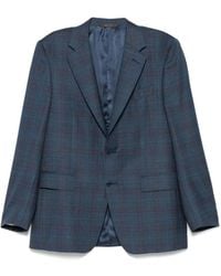 Canali - Checked Blazer - Lyst