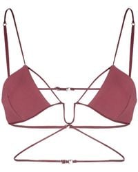 Nensi Dojaka - Cut-Out Triangle Bra - Lyst