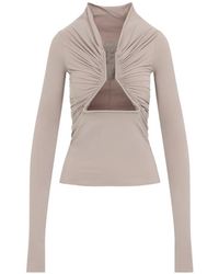 Rick Owens - Prong Sculptural Neck Top - Lyst