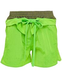 OPEN YY - Layered Color-Block Shorts - Lyst