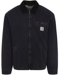 Carhartt - Giacca Og Detroit Con Zip E Colletto A Coste - Lyst