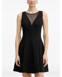 Morgan - Heart-Cutout Crystal-Embellished Mini Dress - Lyst