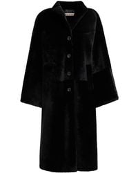 Marni - Single-Breasted Faux-Fur Coat - Lyst