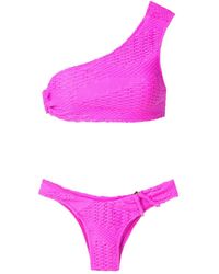 Amir Slama - Woven Off-Shoulder Bikini Set - Lyst