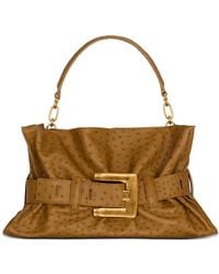 Balmain - Medium Anthem Belt-Detail Shoulder Bag - Lyst