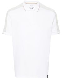 BOGGI - Contrasting-panel Polo Shirt - Lyst