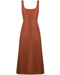 Gabriela Hearst - Kleid mit eckigem Ausschnitt - Lyst