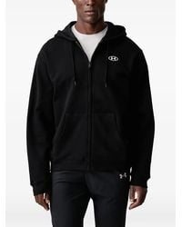Under Armour - Logo-Embroidered Zip-Up Hoodie - Lyst