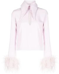 16Arlington - Top Met Veren Afwerking - Lyst