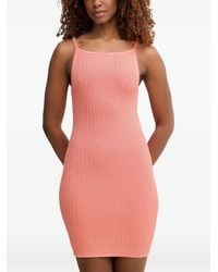 Guess - Textured Mini Dress - Lyst