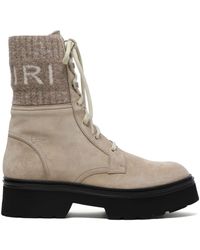 Amiri - Bottines à logo en jacquard - Lyst