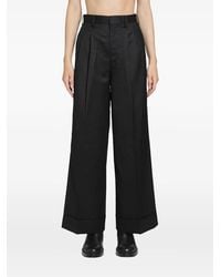 Junya Watanabe - Pleated Pinstriped Trousers - Lyst