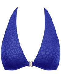Aubade - Colours Flow Leopard-Print Bikini Top - Lyst
