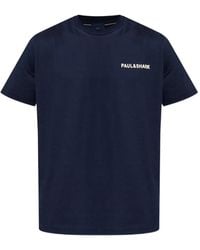 Paul & Shark - Crewneck Logo T-Shirt - Lyst
