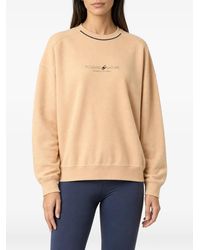 Brunello Cucinelli - Logo-Print Dropped-Shoulder Sweatshirt - Lyst