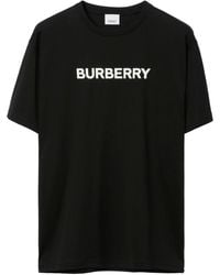 Burberry - Oversized-T-Shirt aus Baumwoll-Jersey mit Logoprint - Lyst