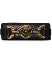 Versace - Leather Hair Clip - Lyst