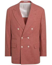 Brunello Cucinelli - Double-Breasted Suit-Type Jacket - Lyst