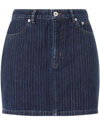 KENZO - Denim Mini Skirt - Lyst