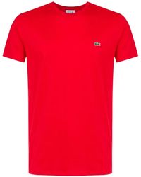 Lacoste - Logo-Patch Pima Cotton T-Shirt - Lyst