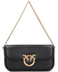 Pinko - Small Love Birds Chain Shoulder Bag - Lyst