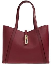 Furla - Large Goccia Leather Tote Bag - Lyst
