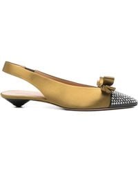 Chloé - Alba Bow-Detail Pointed-Toe Pumps - Lyst