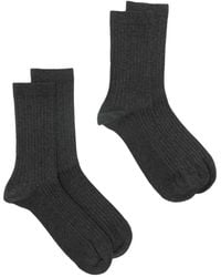 TOTEME - Ribbed Crew Socks (Set Of Two) - Lyst