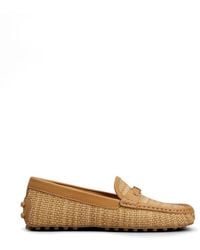 Tod's - Logo-Detail Loafers - Lyst