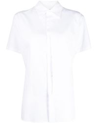 Y's Yohji Yamamoto - Panelled Short-sleeve Shirt - Lyst