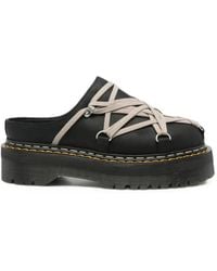 Rick Owens - X Dr Martens Mules Quad Sole Megalace En Cuir - Lyst
