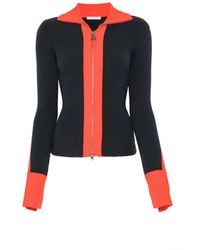 Patrizia Pepe - Ribbed-Knit Zip-Up Cardigan - Lyst