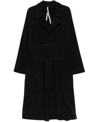 Label Under Construction - Check-Pattern Belted Single-Breasted Coat - Lyst