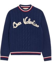 Valentino Garavani - Embroidered Wool Sweater - Lyst