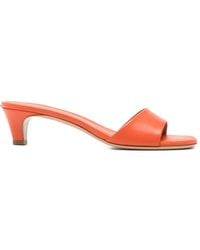 Ferragamo - Low Heeled Slip-On Sandals - Lyst