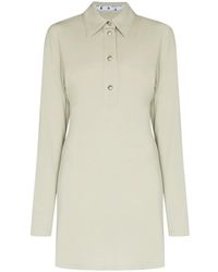 Off-White c/o Virgil Abloh - Polo Collar Long-Sleeve Dress - Lyst