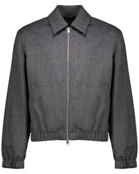 Ami Paris - Wool Padded Jacket With Ami De Coeur - Lyst