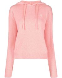 Sporty & Rich - Logo-embroidered Cashmere Hoodie - Lyst