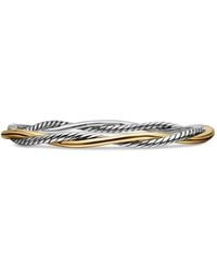 David Yurman - 14Kt And Sterling Petite Infinity Bracelet (4.4Mm) - Lyst