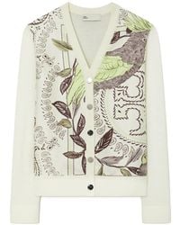 Tory Burch - Cardigan À Détails En Soie - Lyst
