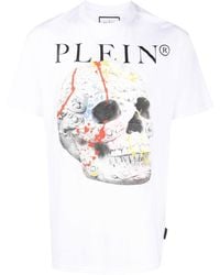 Philipp Plein - T-shirt en coton à imprimé Skull - Lyst