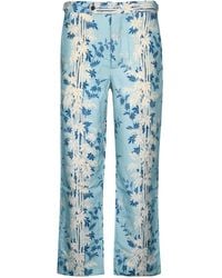 Bode - Hose mit Blatt-Print - Lyst