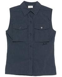 P.A.R.O.S.H. - Chemise Sans Manches À Poche Poitrine - Lyst