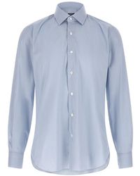Barba Napoli - Poplin Classic-Collar Shirt - Lyst